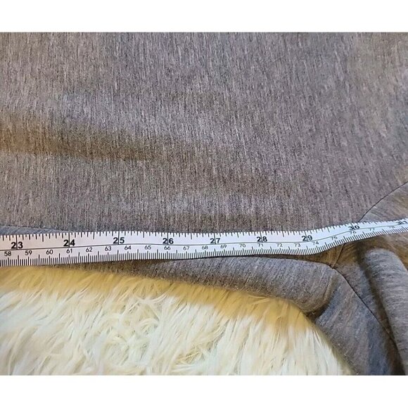 Womens Large Lined Grey Casual Tech Jogger Sweatpants Drawstring With Pockets - Picture 8 of 9